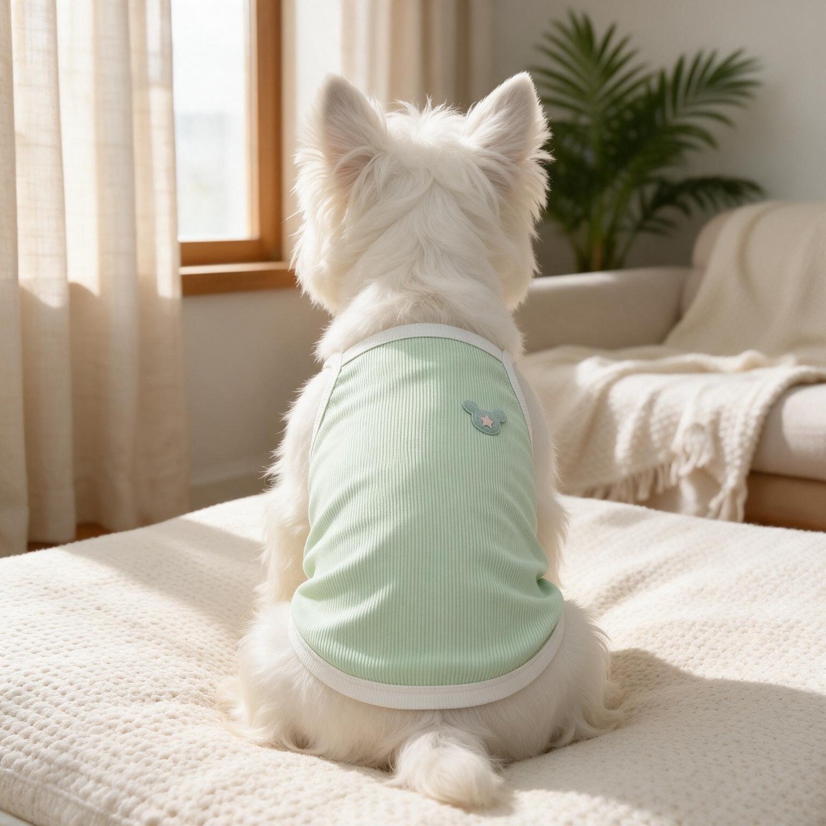 Tank Top Ribbed - Pastel Purple Star Mickey Dog Top