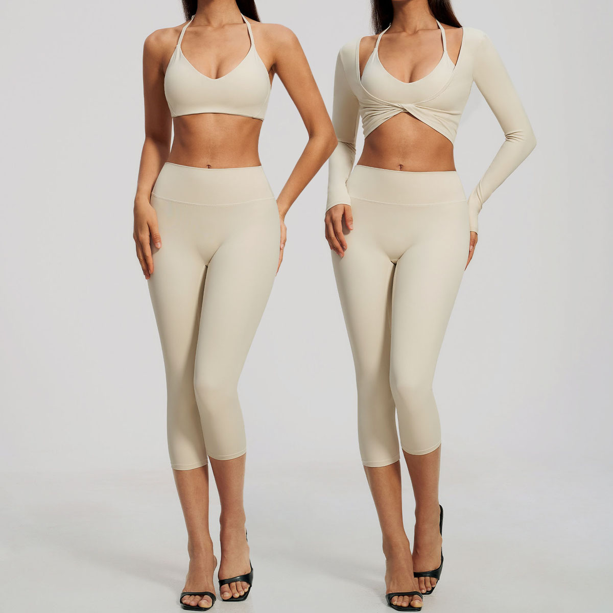2/3PCS Yoga Set Women Tracksui - Compression Long Pant 评论和价格