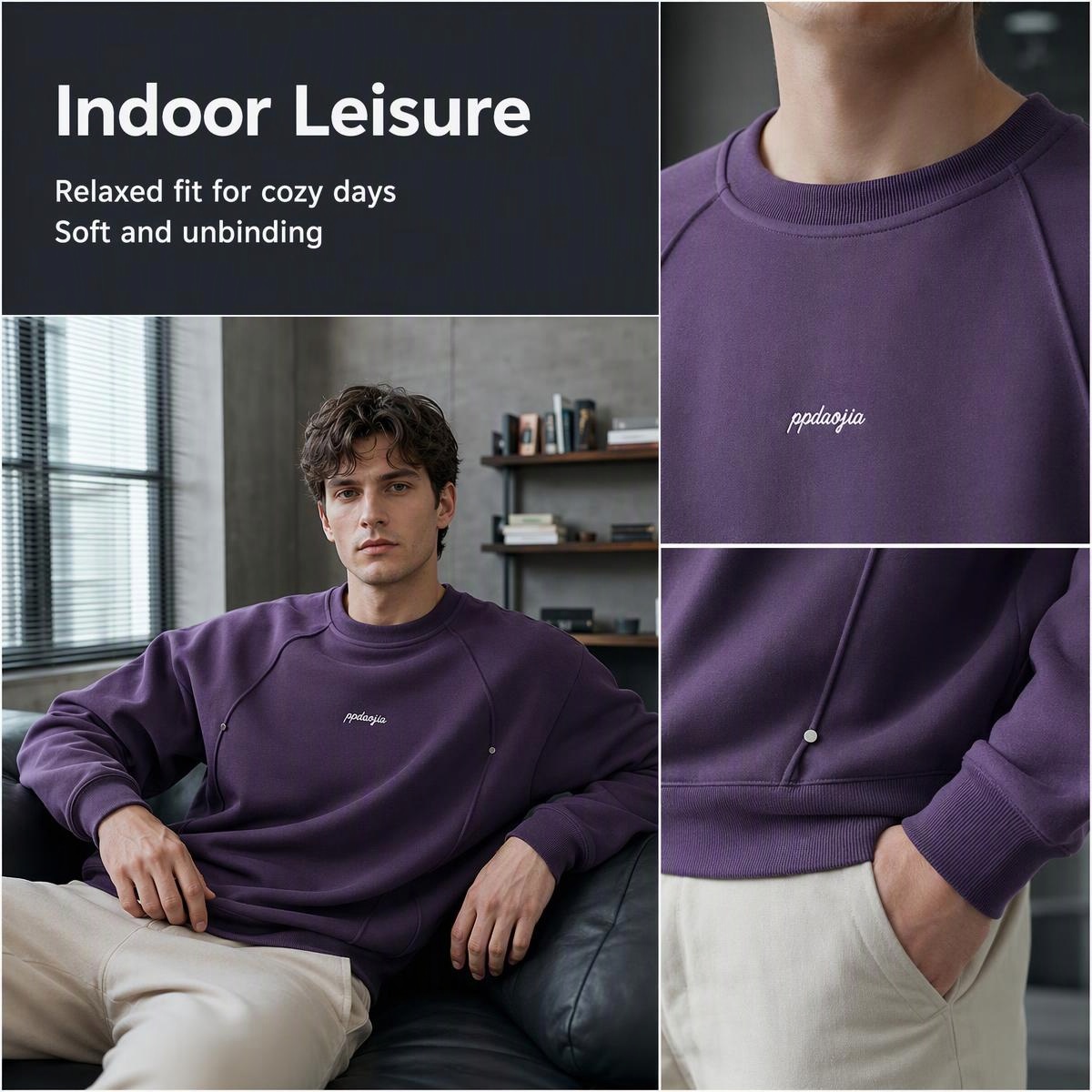 Autumn Winter Men Fleece Lined - Undershirt Crew Neck 评论和价格