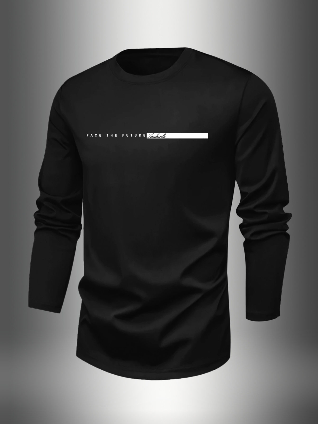 100 COTTONMen Crew Neck Long S - Undershirt Crew Neck 评论和价格