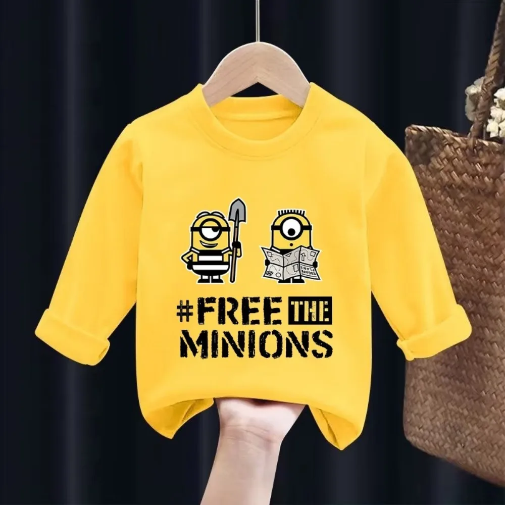 Minionses Long Sleeves  Anime  - Undershirt Crew Neck 评论和价格