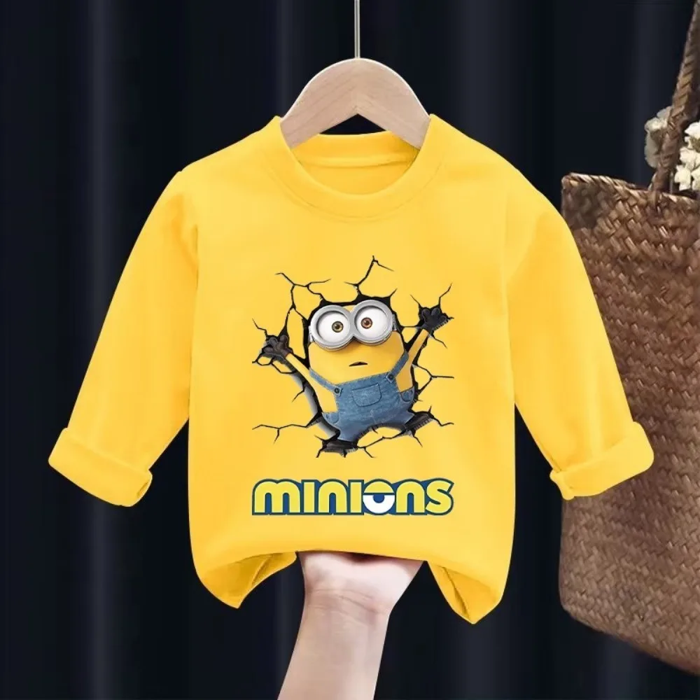 Minionses Long Sleeves  Anime  - Undershirt Crew Neck 评论和价格